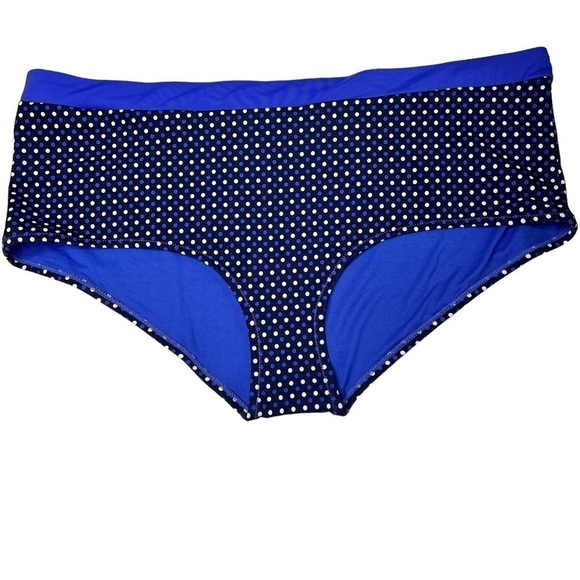 NWT SWIMSUITS FOR ALL Swim Sexy Bottoms Blue White Black Plus Size 22 - Picture 1 of 13